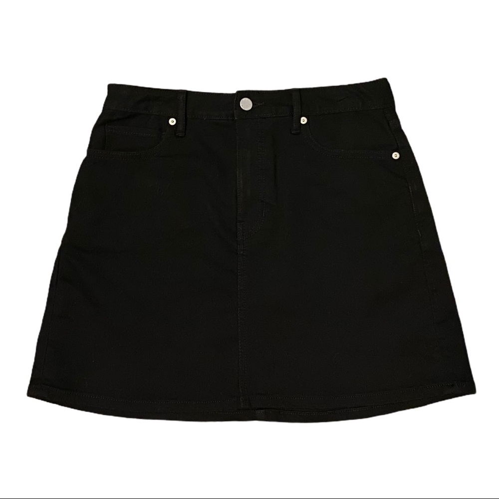 Banana Republic black denim skirt